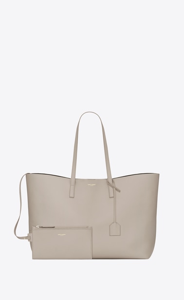 Saint Laurent E/W shopping bag in soft leather